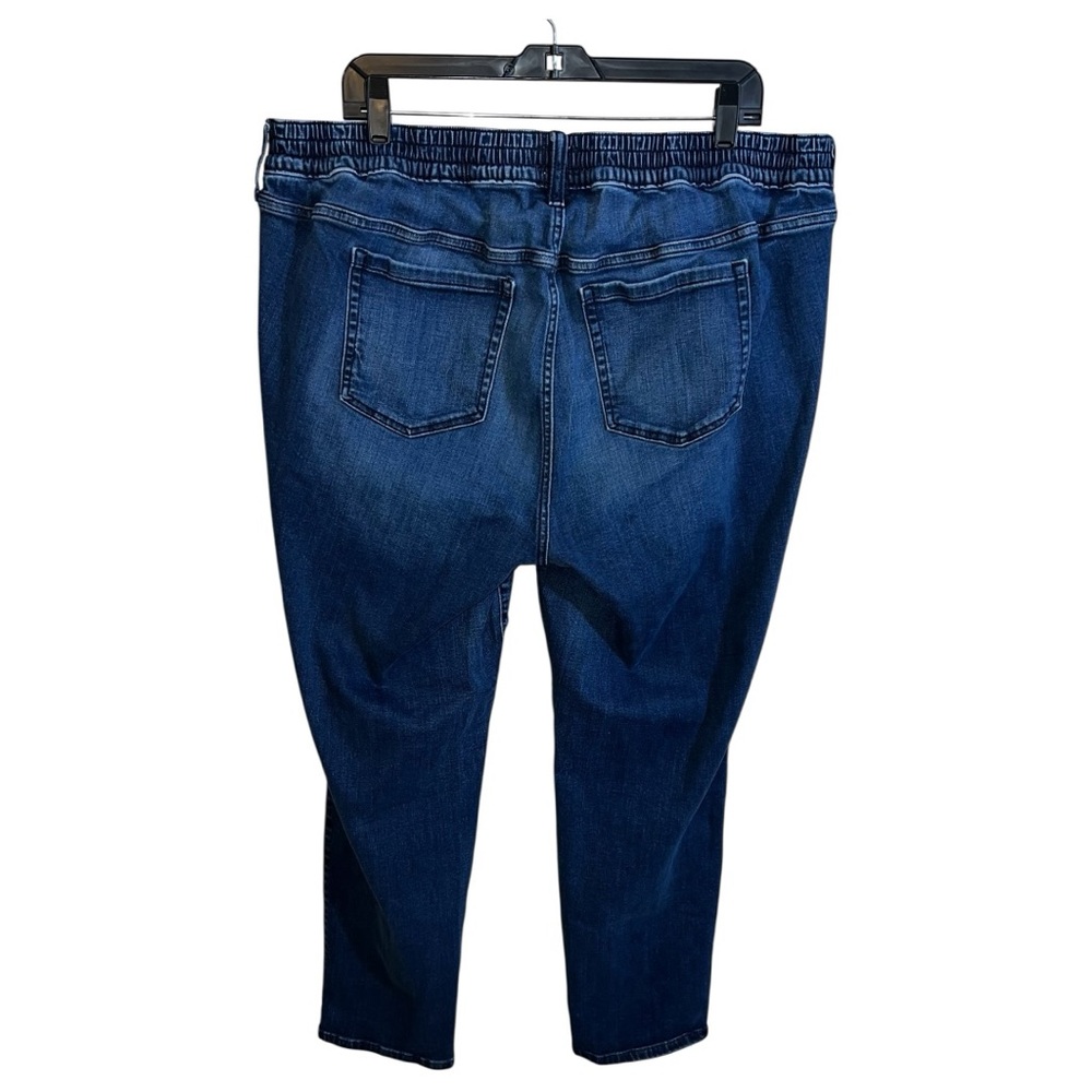 Torrid Jeans Women’s Size 18/20 2X Blue Straight Expandable Waist Drawstring - Picture 5 of 7